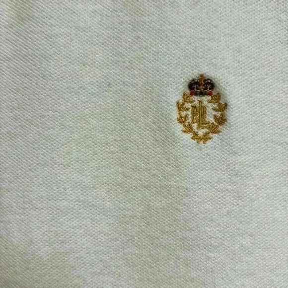 Lauren Ralph Lauren Cream Colored 3 Button Men Polo Shirt Size Small - Picture 3 of 10